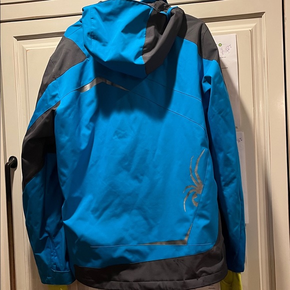 Spyder Men's Vibrant Blue Snow jacket size large - Picture 6 of 9